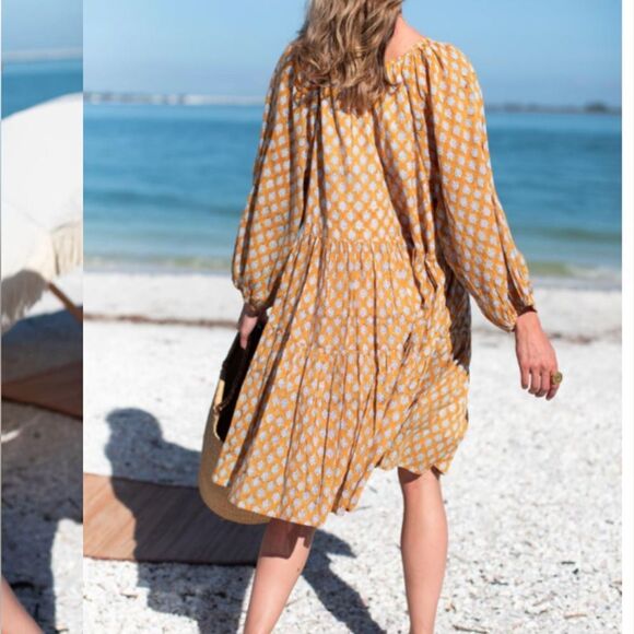 Emerson Fry India Collection Clemence Balloon Sleeve Dress - Picture 2 of 7